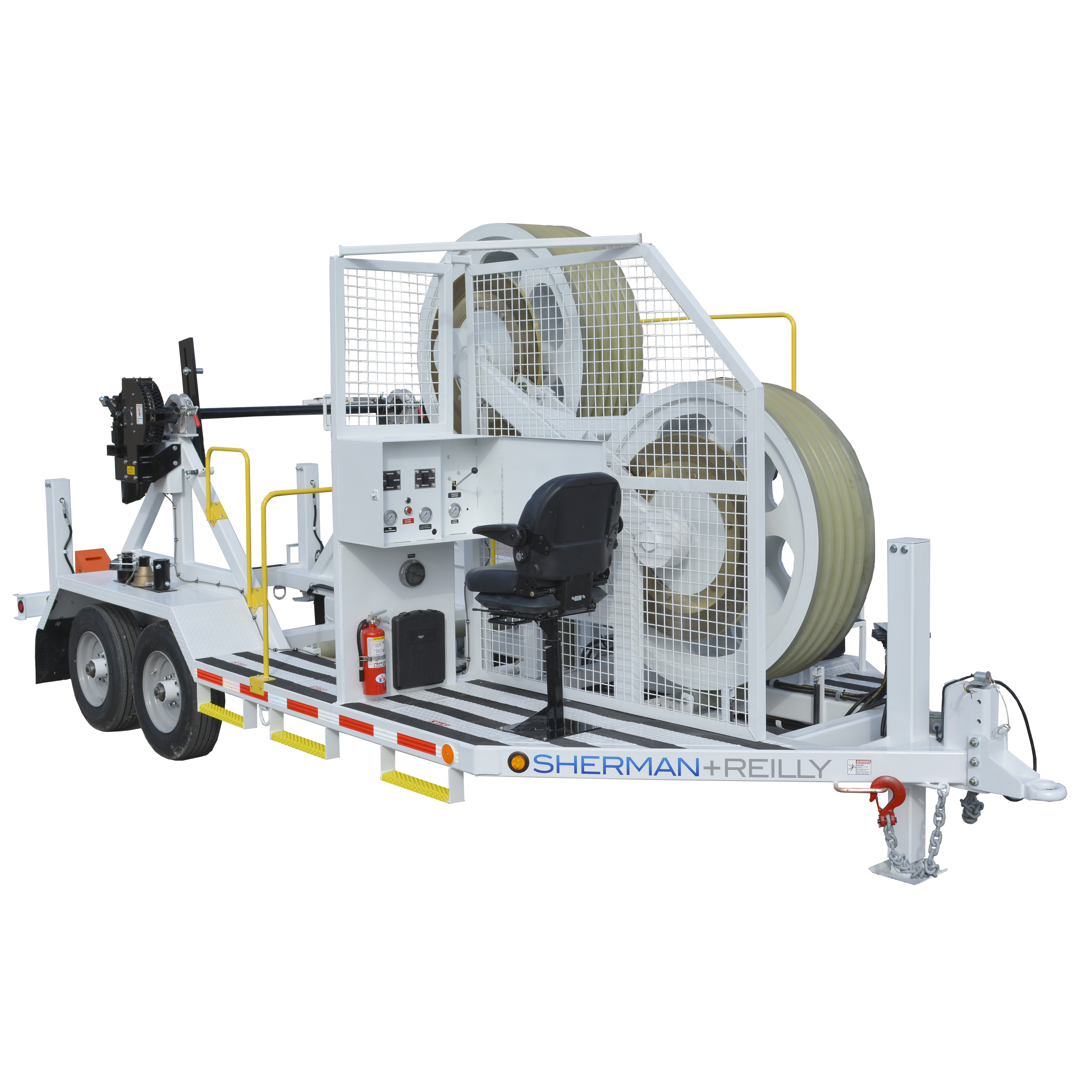 Sherman Reilly puller tensioner trailer