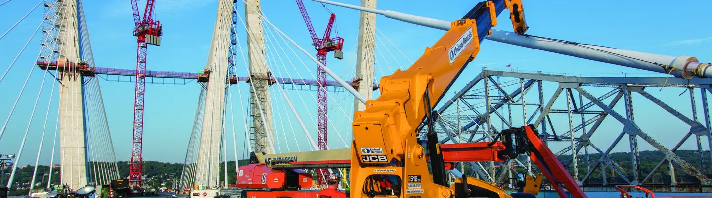 Crane at bridge jobsite