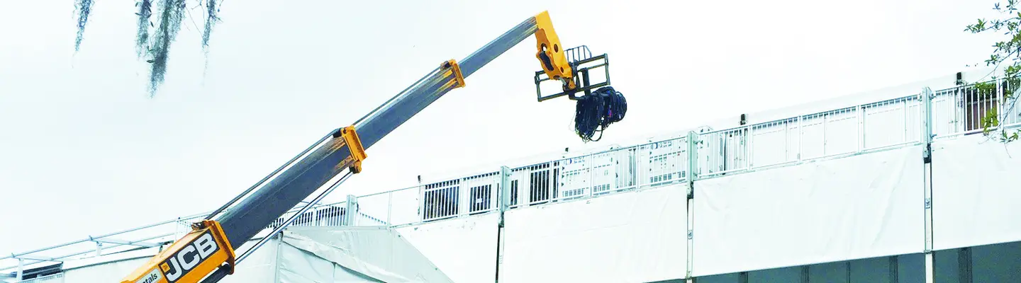 crane outside of plant
