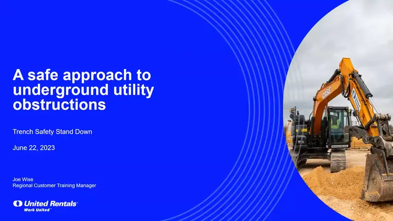 A Safe Approach to Underground Utility Obstructions