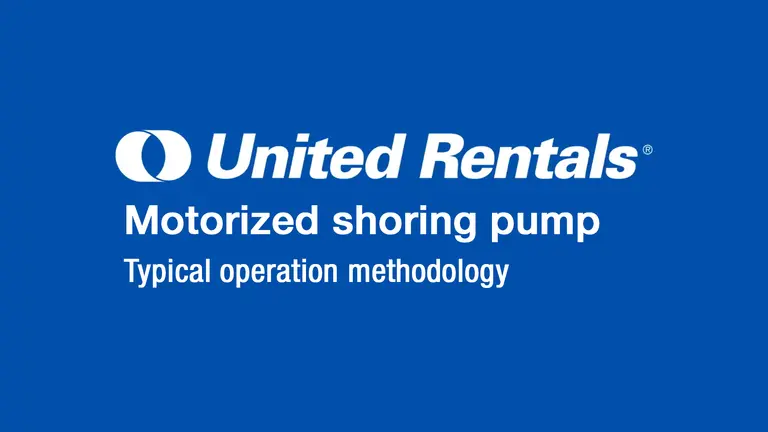 Motorized Shoring Pump