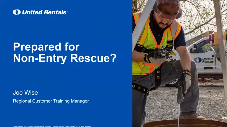 Prepared for Non-Entry Rescue