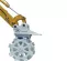 Gray Furukawa Compaction Wheel Attachment for Excavator