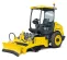 Yellow Bomag Ride-on Single Padfoot Drum Vibratory Roller