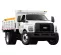 White Ford dump truck