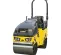 Yellow Bomag Ride-on Double Smooth-drum Vibratory Roller