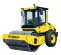Yellow Bomag Ride-on Single Smooth-drum Vibratory Roller