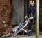 Green and silver MAKINEX Demolition Hammer Tile Stripping Cart, 35 lb. Weight Class