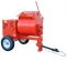Red MULTIQUIP Mortar Mixer, 9 cubic ft., Gas Powered