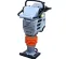 Orange and silver Multiquip heavy-duty vibratory rammer