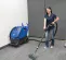 Blue Nilfisk water extractor for carpet