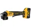 Yellow and black and silver DEWALT Angle Grinder, 4-1/2 in., Cordless, Electric Powered
