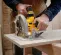 Yellow, gray and black DEWALT Circular Saw, 7-1/4 in., Cordless, Electric Powered