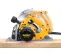 Yellow, gray and black DEWALT Circular Saw, 7-1/4 in., Electric Powered