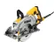 Yellow and gray and black DEWALT Circular Saw, 7-1/4 in., Worm Drive, Electric Powered