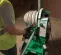 Green and silver and black GREENLEE Conduit Bender, 1/2 in. to 2 in., Powered