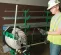 Green and silver and black GREENLEE Conduit Bender, 1/2 in. to 2 in., Powered