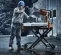 Orange and white and black HUSQVARNA Masonry or Tile Saw, 14 in., Gas or Electric Powered