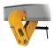 Yellow KITO Hoist Beam Clamp, 5 Tons, 3 in.-12 in. Beam Flange Width