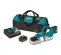 Green and black and gray MAKITA Cordless Portable Band Saw, Electric-powered