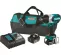 Green and black MAKITA Impact Wrench, 1/2 in., Cordless Electric Powered