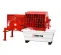 Red and white MULTIQUIP Mortar Mixer, 12 cubic ft., Gas Powered