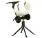 White and black MULTIQUIP Concrete Mixer, 3 cubic ft., Electric Powered