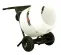White and black MULTIQUIP Concrete Mixer, 3 cubic ft., Electric Powered