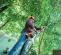 Orange, black and white STIHL Power Pruner Pole Saw, 7 ft.-11.6 ft. Reach, Gas Powered