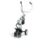 White and silver and black STIHL Hand-held Tiller, Two-cycle Engine