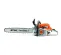 Gray and orange STIHL Chainsaw, 18 in., Gas Powered