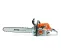 Orange, gray and black STIHL Chainsaw, 20 in., Gas Powered