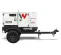 White and black WACKER 20-25 kW Towable Generator, Tier 4 Diesel