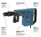 Green and black Bosch Demolition Hammer, 20-25 lbs., Electric Powered