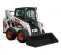 White, black and orange BOBCAT 1,900-2,000 lb. Skid Steer