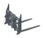 Gray CASE 106 in. Pallet Fork Attachment for Wheel Loader