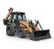 Orange and gray CASE 90-105 HP Backhoe Loader, 14-16 ft. Dig Depth, Extendahoe