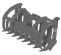 Gray Paladin Root Grapple Bucket Attachment for Skid Steer
