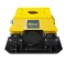 Yellow and black Epiroc Vibratory Plate Compactor Attachment for Backhoe