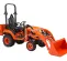 Orange and black KUBOTA 24-25 HP Compact Tractor
