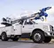 White Elliott 47 ft. Digger Derrick Truck