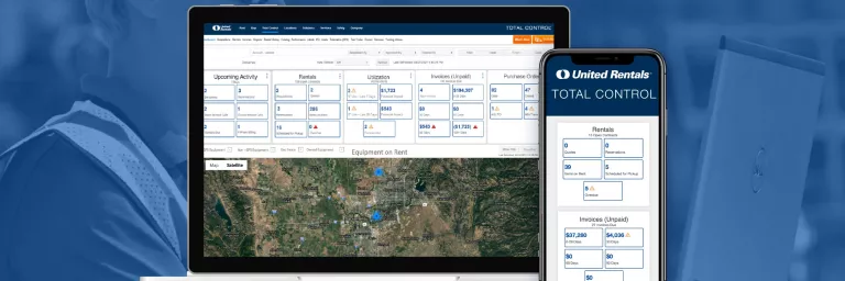 computer and phone showing total control dashboard