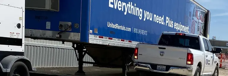 Managed Tool Trailer at a jobsite