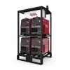 Black and red LINCOLN Welder, 350 amp, 4-pack Multi-operator