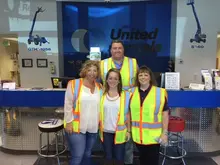 Melissa McGregor with customers