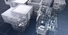 3D model of blue print