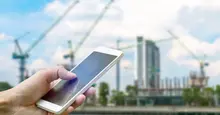 iphone and construction site