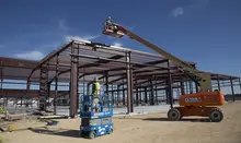 aerial equipment on jobsite