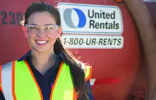 female worker in PPE 