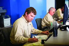 employees at work 